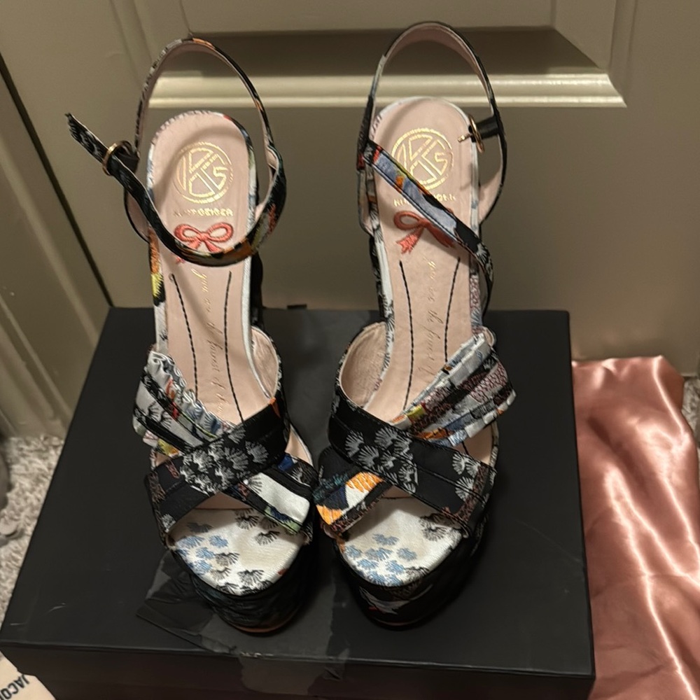 Kurt Geiger Black Strappy Sandals